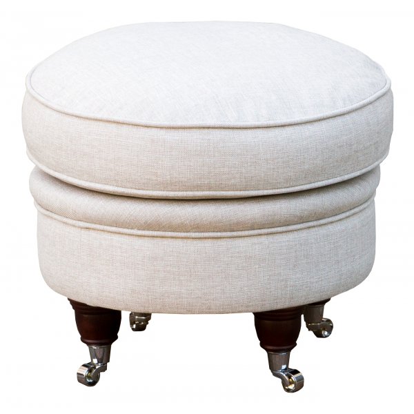 Howard Luxor Fodskammel rund - Brun beige