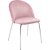 Plaza velvet stol - Lysrosa / Krom + Mbelfdder
