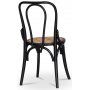 Sintorp spisebordsst, rundt spisebord 115 cm inkl. 4 stk. Samset stole i bjet tr - Sort marmor (Laminat) + Tekstilrensning til mbler