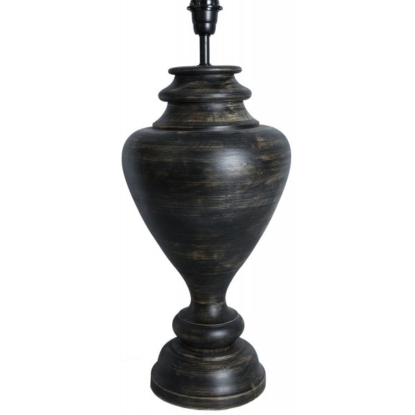 Mango lampefod H65 cm - Blackwash