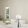 Gondol bordlampe - Slv/hvid