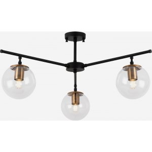 Atlas loftslampe 10245 - Sort/antik