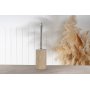 Toiletbrste med stativ i beige travertinmarmor