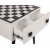 Chesso skakbord 50 x 50 cm - Hvid/sort