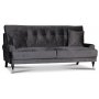 Adena 2-personers sofa - Mrkegr fljl