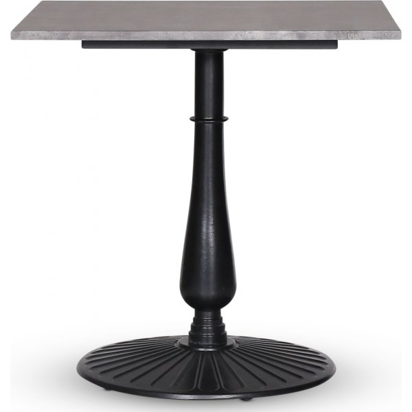 Garden bord 75x75 cm - Sort bladbund / betonimitation