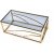 Kosmos sofabord 120 x 60 cm - Rget glas/guld