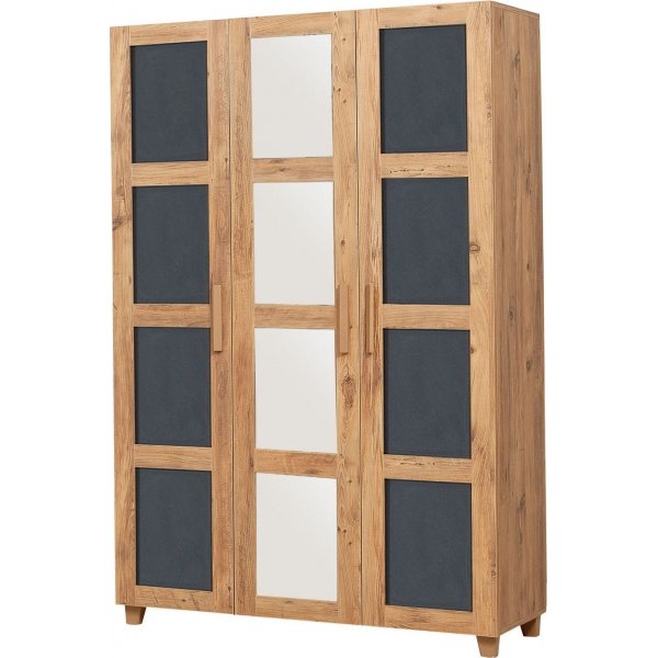 Hedera garderobe 2 - Fyrretr/antracit