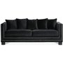 Cloude 2-pers. Sofa med nitter - Sort (fljl)