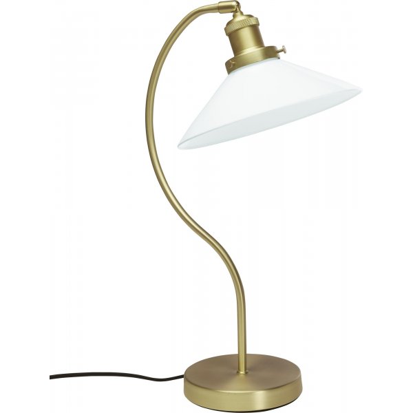 Axel bordlampe - Opal glas/messing - 25 cm
