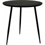 Smokey rundt spisebord 80 cm - Sort + Mbelfdder