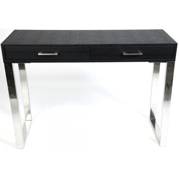 Snake skrivebord - Sort / Krom