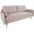 Imola 2,5-personers sofa - Beige/sort