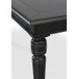 Paris spisegruppe 180 cm bord sort + 6 hvide Gaston spisestole