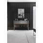 Lux aflastningsbord 120 x 30 cm - Valnd/slv