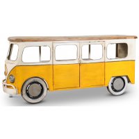 Vintage VW Folkevognsrugbrød barbord/bardisk - Metal/mango