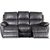 Enjoy Hollywood recliner sofa (Biograf-sofa) - 3-personers (el) i gråt kunstskind