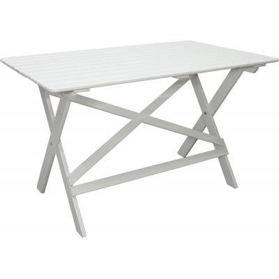 Knohult spisebord 125 cm - Hvid + Mbelplejest til tekstiler