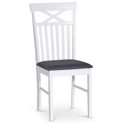 Sofiero spisebordsstol med krydset ryg - Hvid / Grå