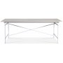 Crystal spisebord 200 cm (Fishbone) - Hvid / Whitewash