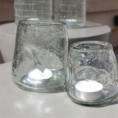Labyrint stearinlys lanterne - Glas