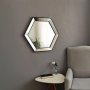 Alcantra spejl 70 cm - Slv