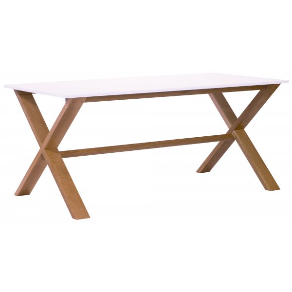 Artic spisebord 220 cm - Eg / hvid
