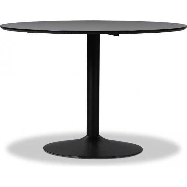Seat spisebord af hjtrykslaminat 110 cm - Sort + Mbelfdder