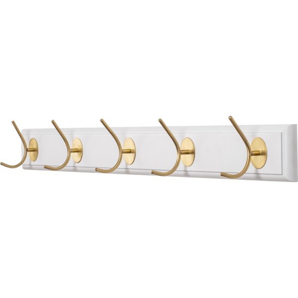 Demandu knageliste 65 cm - Hvid/guld