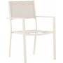 Spisest; 6 stole og spisebord 205 x 90 cm beige - Copacabana