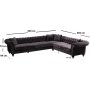 Bogart hjrnesofa - Brun
