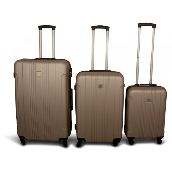 Kuffert 3-st Stockholm - Beige