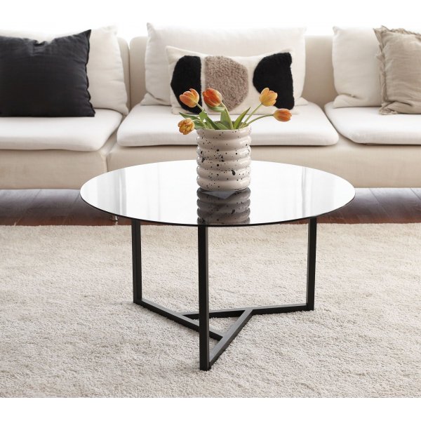 Trio sofabord 75 x 75 cm - Sort