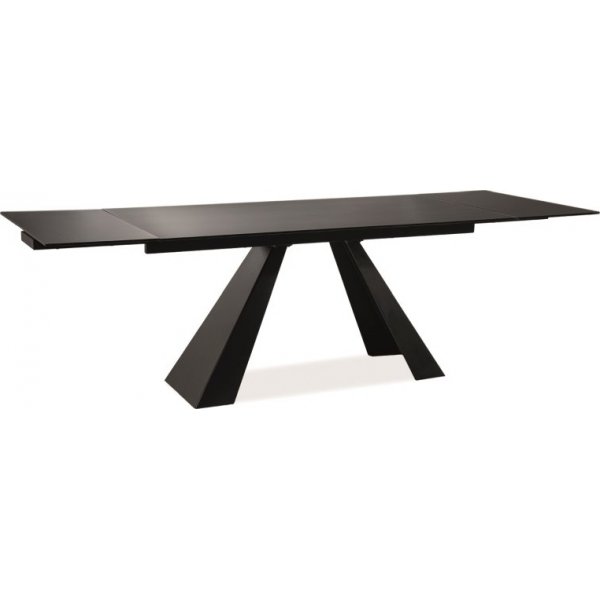 Salvadore spisebord 160-240 cm - Sort