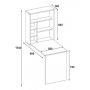 Sedir hjrne skrivebord 59x90 cm - Eg
