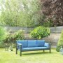 Kappis 3-personers udendrs sofa - Sort/bl