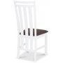Skagen spisestol - Hvid / Brun