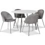Art spisegruppe, 110 cm rundt bord + 4 stk gr Art stole + Pletfjerner til mbler