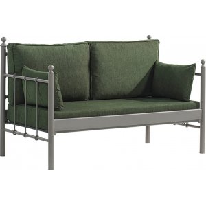 Lalas 2-personers udendrs sofa - Brun/grn