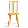 Dalsland spisegruppe: Spisebord i sort/eg med 6 gule stole