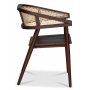 Skaraborg stol - Brun mahogni/rattan