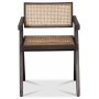 Strmsberg stol - Brun mahogni/rattan