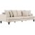 Remy Lounge 4-personers beige sofa 261 cm bred