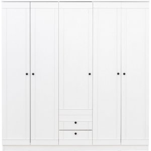 Lia garderobe 175 x 52 x 178 cm - Hvid