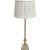 Linn Pliss Stitch bordlampe - Offwhite/guld - 66 cm