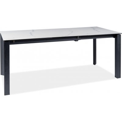 Metropol spisebord 120-180 cm - Sort/hvid