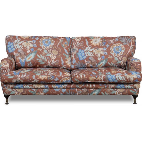 Spirit 3-personers Howard sofa i blomstret stof - Eden Parrot Terracotta