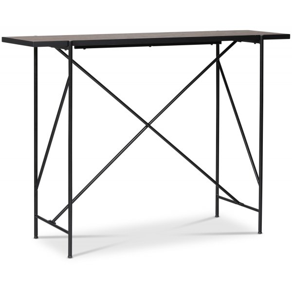 Portland barbord 140 cm - Brun/sort