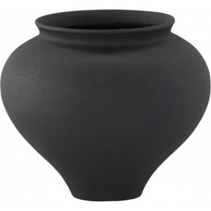 Rellis vase 18 x 18 cm - Sort