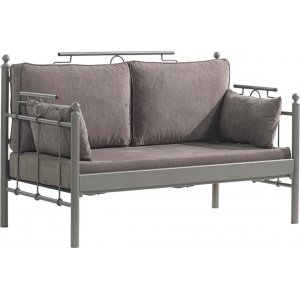 Hampus 2-personers udendrs sofa - Brun + Mbelplejest til tekstiler